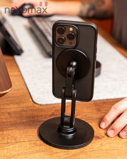 Soporte magnético para teléfono con ventosa ajustable de 360°